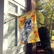 Load image into Gallery viewer, Schnauzer Fall Flag Canvas House Size BB9923CHF