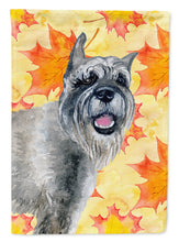 Load image into Gallery viewer, Schnauzer Fall Flag Canvas House Size BB9923CHF