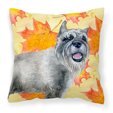 Load image into Gallery viewer, Schnauzer Fall Fabric Decorative Pillow BB9923PW1818