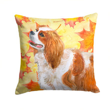Load image into Gallery viewer, Cavalier Spaniel Fall Throw Pillow - 14x14 Decorative Pillow – Art for Your Home &amp; Patio BB9924PW1414