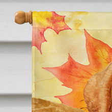 Load image into Gallery viewer, Golden Retriever Fall Flag Canvas House Size BB9925CHF