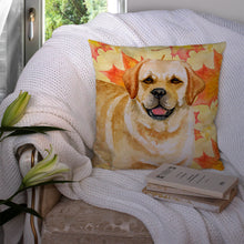 Load image into Gallery viewer, Golden Retriever Fall Throw Pillow - 14x14 Decorative Pillow – Art for Your Home &amp; Patio BB9925PW1414