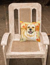 Load image into Gallery viewer, Golden Retriever Fall Fabric Decorative Pillow BB9925PW1818