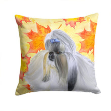 Load image into Gallery viewer, Shih Tzu Fall Throw Pillow - 14x14 Decorative Pillow – Art for Your Home &amp; Patio BB9927PW1414