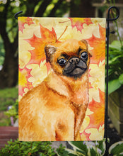Load image into Gallery viewer, Small Brabant Griffon Fall Garden Flag - Outdoor Decorative Yard Flag