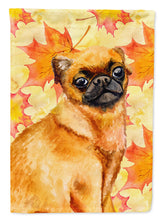 Load image into Gallery viewer, Small Brabant Griffon Fall Garden Flag - Outdoor Decorative Yard Flag