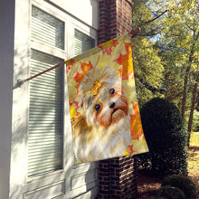 Load image into Gallery viewer, Morkie Fall Flag Canvas House Size BB9929CHF