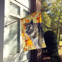 Load image into Gallery viewer, American Akita Fall Flag Canvas House Size BB9930CHF