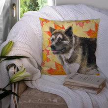 Load image into Gallery viewer, American Akita Fall Throw Pillow - 14x14 Decorative Pillow – Art for Your Home &amp; Patio BB9930PW1414