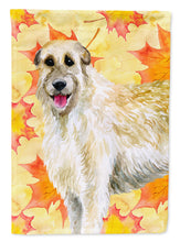 Load image into Gallery viewer, Irish Wolfhound Fall Flag Canvas House Size BB9931CHF