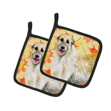 Load image into Gallery viewer, Irish Wolfhound Fall Pot Holders - Set of 2 - Heat-Resistant Kitchen Essentials BB9931PTHD