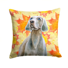 Load image into Gallery viewer, Weimaraner Fall Throw Pillow - 14x14 Decorative Pillow – Art for Your Home &amp; Patio