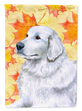 Load image into Gallery viewer, Maremma Sheepdog Fall Garden Flag - Outdoor Decorative Yard Flag BB9936GF
