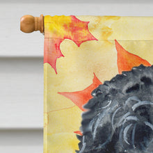 Load image into Gallery viewer, Black Russian Terrier Fall Flag Canvas House Size BB9938CHF