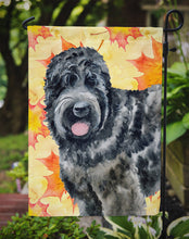 Load image into Gallery viewer, Black Russian Terrier Fall Garden Flag - Outdoor Decorative Yard Flag BB9938GF