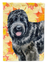 Load image into Gallery viewer, Black Russian Terrier Fall Garden Flag - Outdoor Decorative Yard Flag BB9938GF