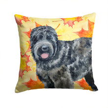 Load image into Gallery viewer, Black Russian Terrier Fall Throw Pillow - 14x14 Decorative Pillow – Art for Your Home &amp; Patio BB9938PW1414