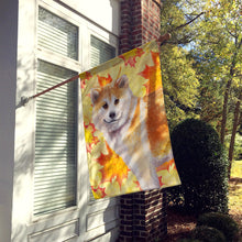 Load image into Gallery viewer, Shiba Inu Fall Flag Canvas House Size BB9939CHF