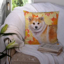 Load image into Gallery viewer, Shiba Inu Fall Throw Pillow - 14x14 Decorative Pillow – Art for Your Home &amp; Patio BB9939PW1414