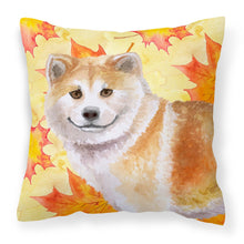 Load image into Gallery viewer, Shiba Inu Fall Fabric Decorative Pillow BB9939PW1818