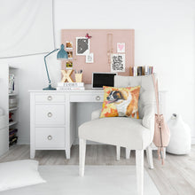 Load image into Gallery viewer, Saint Bernard Fall Throw Pillow - 14x14 Decorative Pillow – Art for Your Home &amp; Patio BB9940PW1414