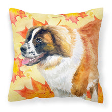 Load image into Gallery viewer, Saint Bernard Fall Fabric Decorative Pillow BB9940PW1818