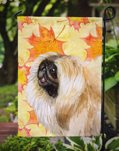Load image into Gallery viewer, Pekingese Fall Garden Flag - Outdoor Decorative Yard Flag BB9942GF
