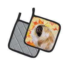 Load image into Gallery viewer, Pekingese Fall Pot Holders - Set of 2 - Heat-Resistant Kitchen Essentials BB9942PTHD