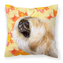 Load image into Gallery viewer, Pekingese Fall Fabric Decorative Pillow BB9942PW1818