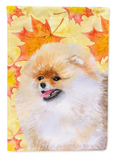 Load image into Gallery viewer, Pomeranian Fall Flag Canvas House Size BB9943CHF