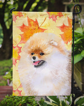 Load image into Gallery viewer, Pomeranian Fall Garden Flag - Outdoor Decorative Yard Flag BB9943GF