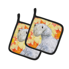 Load image into Gallery viewer, Sealyham Terrier Fall Pot Holders - Set of 2 - Heat-Resistant Kitchen Essentials BB9945PTHD