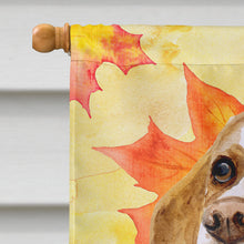Load image into Gallery viewer, Beagle Fall Flag Canvas House Size BB9947CHF