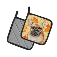 Load image into Gallery viewer, French Bulldog Fall Pot Holders - Set of 2 - Heat-Resistant Kitchen Essentials BB9949PTHD