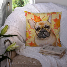 Load image into Gallery viewer, French Bulldog Fall Throw Pillow - 14x14 Decorative Pillow – Art for Your Home &amp; Patio BB9949PW1414