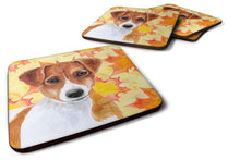 Load image into Gallery viewer, Jack Russell Terrier Fall Coasters - Set of 4 Lightweight Foam, Absorbent Drink Coasters