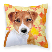 Load image into Gallery viewer, Jack Russell Terrier Fall Fabric Decorative Pillow BB9950PW1818