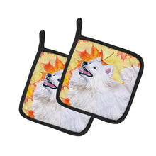 Load image into Gallery viewer, Samoyed Fall Pot Holders - Set of 2 - Heat-Resistant Kitchen Essentials BB9952PTHD