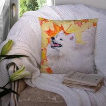 Load image into Gallery viewer, Samoyed Fall Throw Pillow - 14x14 Decorative Pillow – Art for Your Home &amp; Patio BB9952PW1414