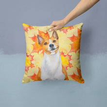 Load image into Gallery viewer, Basenji Fall Throw Pillow - 14x14 Decorative Pillow – Art for Your Home &amp; Patio BB9953PW1414