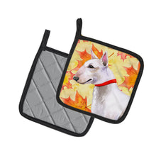 Load image into Gallery viewer, Bull Terrier Fall Pot Holders - Set of 2 - Heat-Resistant Kitchen Essentials BB9954PTHD