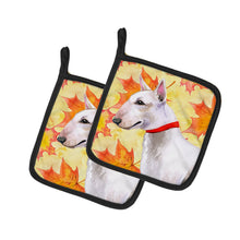 Load image into Gallery viewer, Bull Terrier Fall Pot Holders - Set of 2 - Heat-Resistant Kitchen Essentials BB9954PTHD