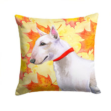 Load image into Gallery viewer, Bull Terrier Fall Throw Pillow - 14x14 Decorative Pillow – Art for Your Home &amp; Patio BB9954PW1414