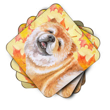 Load image into Gallery viewer, Cane Corso Fall Coasters - Set of 4 Lightweight Foam, Absorbent Drink Coasters