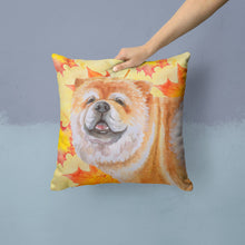 Load image into Gallery viewer, Chow Chow Fall Throw Pillow - 14x14 Decorative Pillow – Art for Your Home &amp; Patio BB9956PW1414