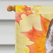 Load image into Gallery viewer, Siberian Husky Grey Fall Flag Canvas House Size BB9957CHF