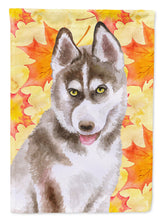 Load image into Gallery viewer, Siberian Husky Grey Fall Garden Flag - Outdoor Decorative Yard Flag BB9957GF