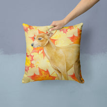 Load image into Gallery viewer, Italian Greyhound Fall Throw Pillow - 14x14 Decorative Pillow – Art for Your Home &amp; Patio BB9959PW1414