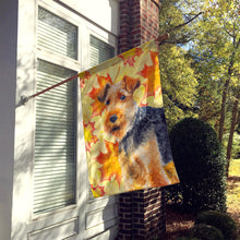 Load image into Gallery viewer, Welsh Terrier Fall Flag Canvas House Size BB9961CHF