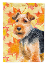 Load image into Gallery viewer, Welsh Terrier Fall Garden Flag - Outdoor Decorative Yard Flag BB9961GF